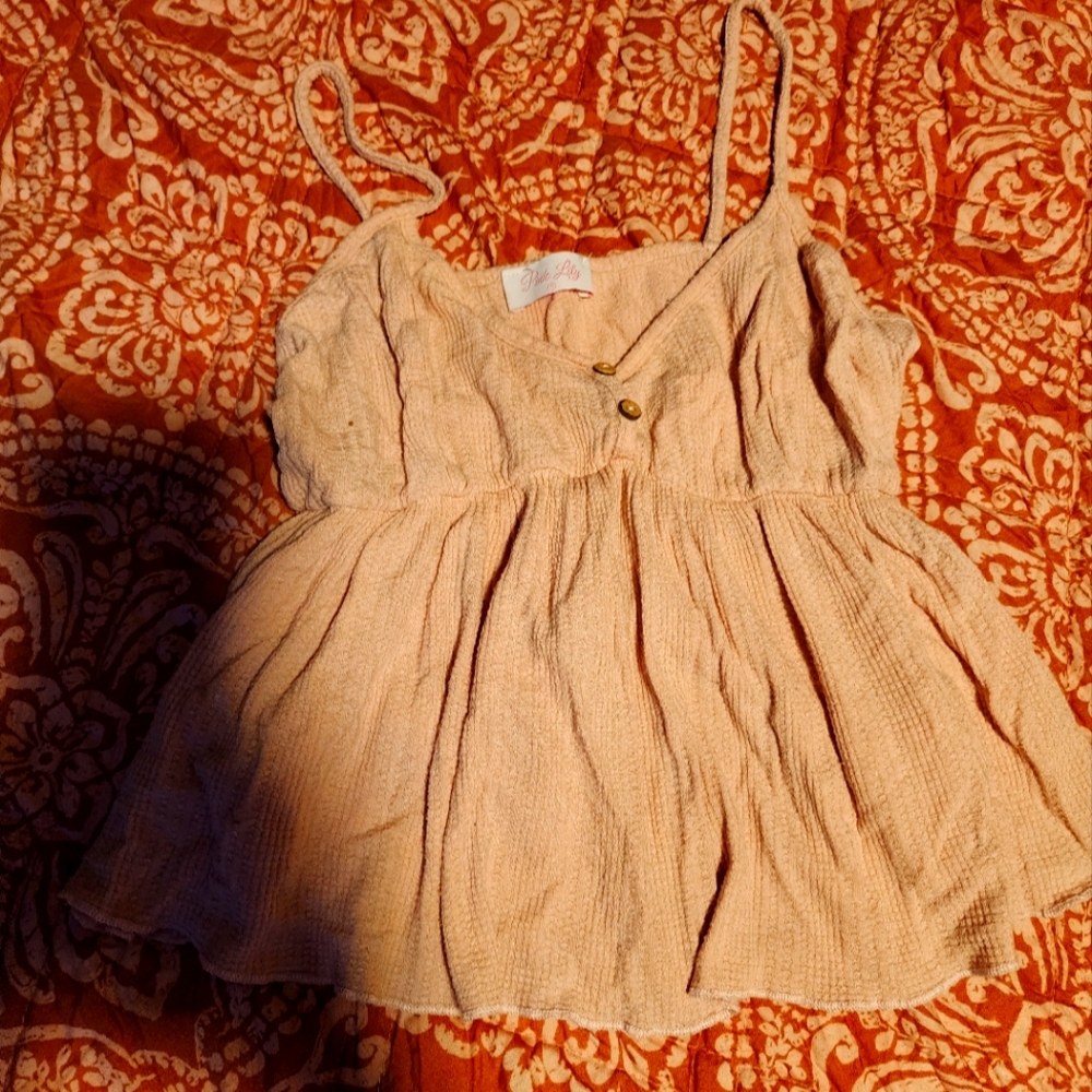 Pink Lily  Beige Camisole Top